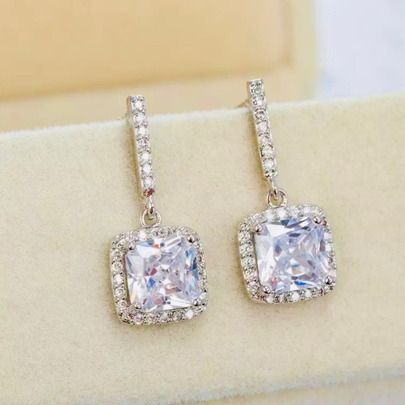 Jewelry - 🌟Fancy Square Sterling Silver Earrings